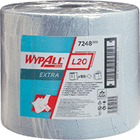 Kimberly-Clark Wischtücher Wypall® L20 EXTRA,2-lagig, blau,330x380mm,2Rollen/VE