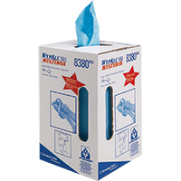 Kimberly-Clark Wischtücher Wypall® X60, blau, HYDRONIT™, 25x42cm, 150/Rolle