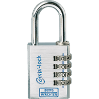 BURG WÄCHTER Zahlenschloss Combi-Lock 90, verchromt, 40mm