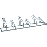 Fahrradständer City,6 Einstellplätze, Haltebügel einseitig, Stahl,2100x489x412mm