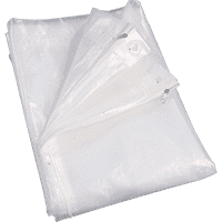 Abdeckhaube für Gitterbox, mit Reißverschluss, transp., Polyethylen,1250x850x980mm