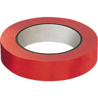 Markierungsband, für kurzfristige Kennzeichnungen, rot, PVC-Folie,25mm,66m/Rolle
