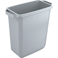 DURABLE Abfallbehälter in Rechteckform, lebensmittelecht, grau,60 l,590x600x282mm
