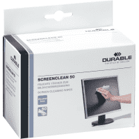 DURABLE Reinigungs-Tücher SCREENCLEAN, zur schonenden Reinigung, 50/VE