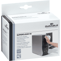 DURABLE Reinigungstücher SUPERCLEAN 50, für Kunststoffoberflächen, 50/VE