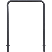 K.57 Fahrrad-Anlehnbügel Proof, zum Einbetonieren, anthrazit, Stahl, 900x800mm