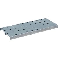 BAUER Lochblech für Kleingebindewanne für KGW 1, verzinkt, 928x52x358 mm, 5kg