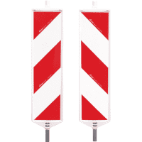 Sicherheits-Leitbake, links-/rechtsweisend, Folie RA1,1319x304x60mm, ohne Fußplatte