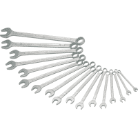 HAZET® Ring-Maulschlüssel Satz, 17-teilig, nach DIN 3113 Form A, 435x75x55mm