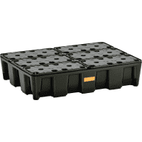 CEMO PE Kleingebinde Laborwanne 60HD, PE Rost, rutschfest, stapelbar,800x600x180mm