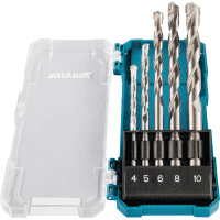 Makita Steinbohrer-Set D-72877, 5-teilig, Ø 4-10mm, mit Aufbewahrungsbox