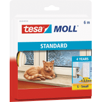 tesamoll® STANDARD I-Profil Schaumstoffdichtung, weiß, Polyethylen, 9x4mmx6m