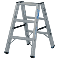 STABILO® Schwerlast-Doppelleiter, mit 2x3 Stufen, Aluminium, 0,8m, 4,7kg