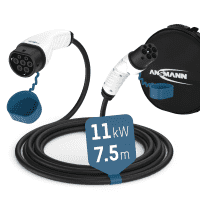 ANSMANN Autoladekabel, 11kW Typ 2, 2600V AC, 7500x40x45mm, 2800g
