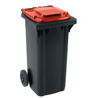 SSI Schäfer Großmülltonne GMT Extra, rot, HDPE Kunststoff, 120 l
