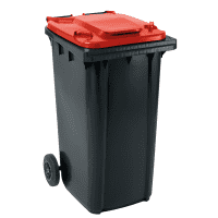 SSI Schäfer Großmülltonne GMT Extra, rot, HDPE Kunststoff, 240 l