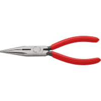 KNIPEX® Flachrundzange mit Schneide, mit Kunststoff überzogen, 160x53x12mm