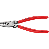 KNIPEX® Crimpzange für Aderendhülsen, Griffe mit Kunststoff, poliert