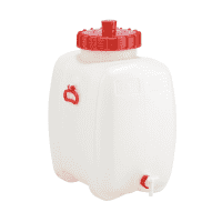 CEMO Getränkefass 60, weiß, HD-PE, Deckel Ø220mm, f.Inhalt 60 l, 550x350x570mm