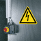 Warnschild Warnung vor elektrischer Spannung, ASR/ISO, Folie, selbstklebend, Schenkellänge 25mm, 10 / Bogen Bild 3