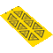 Warnschild Warnung vor heißer Oberfläche, ASR/ISO, Folie, Schenkellänge 50mm, 10 / Bogen Bild 2