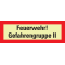 PERMALIGHT® power Feuerwehrschild Feuerwehr! Gefahrengruppe II, Folie, 210x74mm Bild 2