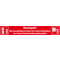 Sicherheitssiegel Feuerschutzein, ASR/ISO, Haftpapier, permanent, 100x15mm, 8 / Bogen Bild 1