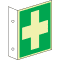 PERMALIGHT® power Fahnenschild Erste Hilfe, doppelseitig, ASR/ISO, Kunststoff, 200x200mm Bild 2