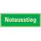 PERMALIGHT® power Rettungszeichen Notausstieg, praxisbewährt, Folie, 297 x 105mm Bild 2