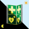 PERMALIGHT® power Rettungs- Nasenschild Erste Hilfe, Defibrillator, 200 x 400mm Bild 1