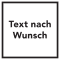 Türschild Text nach Wunsch, Folie, selbstklebend, 150 x 150mm Bild 1