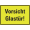 PERMALIGHT® power Türhinweisschild Vorsicht Glastür!, Folie, fluoresz, 300x200mm Bild 2