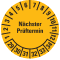 Prüfplakette Nächster Prüftermin, 29-34, gelb, Folie, ablösbar, Ø 15mm, 60 / Bogen Bild 1
