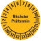 Prüfplakette Nächster Prüftermin, 30-35, gelb, Folie, ablösbar, Ø 20mm, 36 / Bogen Bild 1