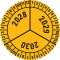 Prüfplakette 2028-2030, gelb, Dokumentenfolie, selbstklebend, Ø 40mm, 10 / Bogen Bild 1