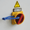 Warnschild Warnung vor elektrischer Spannung, ASR/ISO, Folie, selbstklebend, Schenkellänge 25mm, 10 / Bogen Bild 4