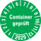 Prüfplakette Container geprüft 2029, grün, Hochleistungsfolie, Ø 30mm, 18 / Bogen Bild 1