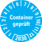 Prüfplakette Container geprüft 2030, hellblau, Hochleistungsfolie, Ø 30mm, 18 / Bogen Bild 1