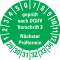 Prüfplakette geprüft nach DGUV Vorschrift 3 29-34, grün, Schachbrettfolie, Ø30mm, 18 / Bogen Bild 1