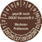 Prüfplakette geprüft nach DGUV V3 Nächster Prüftermin, 25-30, braun, Primärfaser-Graspapier, Ø 30mm, 18 / Bogen Bild 1
