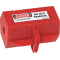ABUS Steckerverriegelung P110 (klein), für Steckern bis 110V, rot, 81 x 89 x 84mm Bild 1