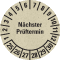 Prüfplakette Nächster Prüftermin 25-30, natur, Primärfaser-Graspapier, Ø30mm, 18 / Bogen Bild 1