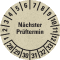 Prüfplakette Nächster Prüftermin 28-33, natur, Primärfaser-Graspapier, Ø30mm, 500/RO Bild 1