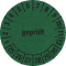 Prüfplakette geprüft 25-30, grün, Primärfaser-Graspapier, Ø 30mm, 18 / Bogen Bild 1