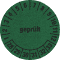 Prüfplakette geprüft 28-33, grün, Primärfaser- Graspapier, Ø 30mm, 500 / Rolle Bild 1