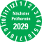 Prüfplakette Nächster Prüftermin 2029, grün, Polyesterfolie, Spez.Ø20mm, 36 / Bogen Bild 1