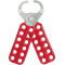 ABUS Hauptschalter- Verriegelung H7012, für 12 Schlösser, rot, Stahl, 160 x 45 x 10mm Bild 2