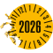 Prüfplakette 2026, gelb, Dokumentenfolie, Ø 30mm, 108 / Heft Bild 3