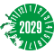 Prüfplakette 2029, grün, Dokumentenfolie, selbstklebend, Ø 35mm, 10 / Bogen Bild 3
