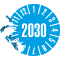 Prüfplakette 2030, hellblau, Dokumentenfolie, selbstklebend, Ø 35mm, 10 / Bogen Bild 3